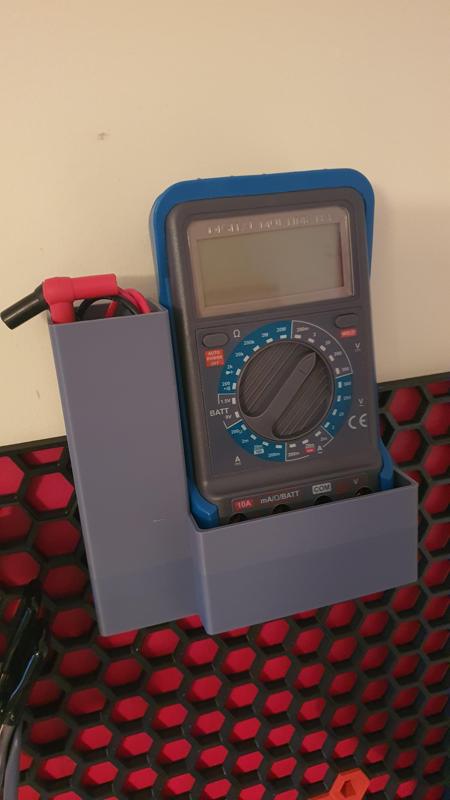 Multimeter Holder for Honeycomb wall