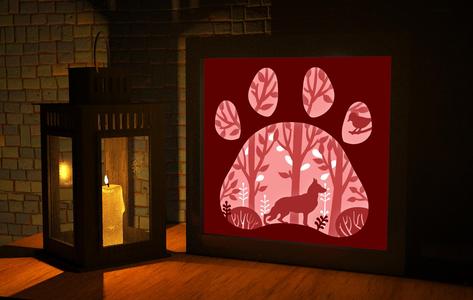 Wolf Forest Light Boxes