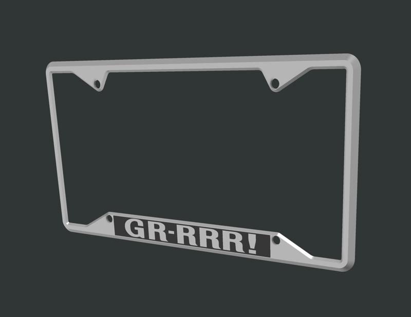 GR-RRR! - GTO License Plate Frame