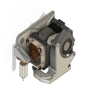E3D hemera Mount and cooler for Cr-10 and Ender 3