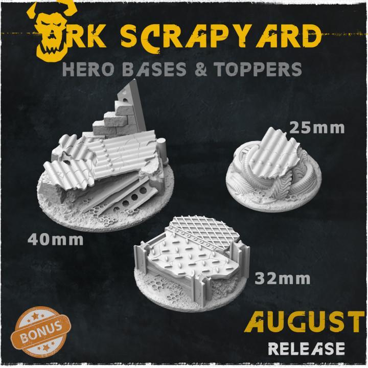 Orc Scrapyard - Hero Bases & Toppers (August Release)