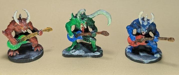 Heavy Metal Demon Guitarists (DND / TTRPG)