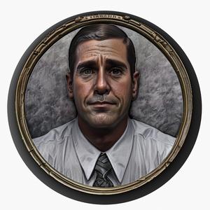 Michael Scott (The Office) medallion pendant