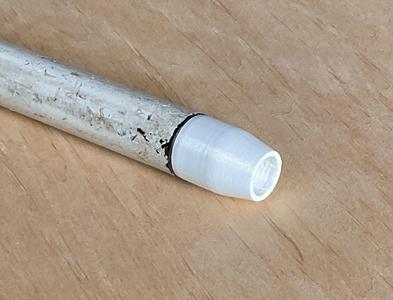 Nozzle for pipe - vacuum cleaner