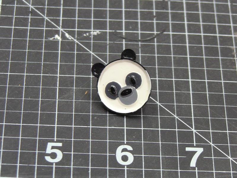 Panda face Enamel pin