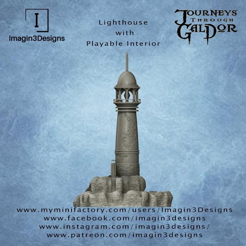 Lighthouse with Playable Interior