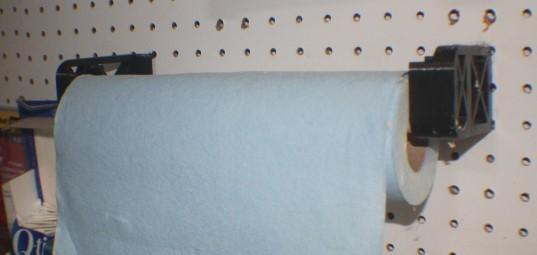 Pegboard Paper Towel Mount