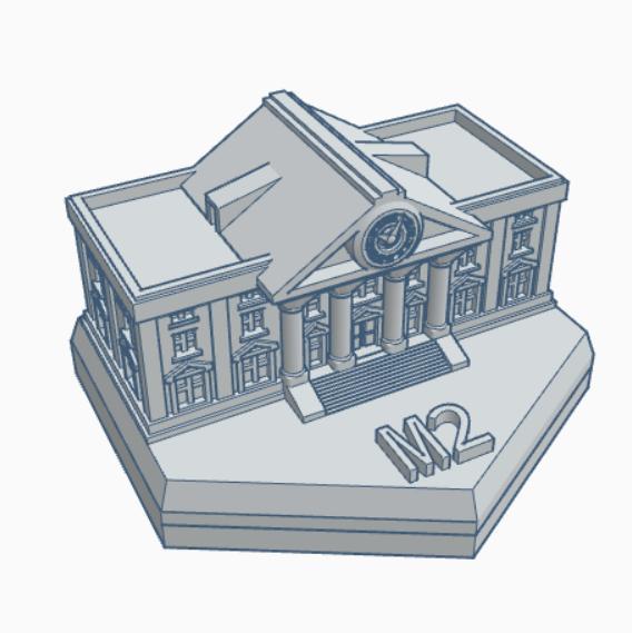 Mayor's Office Clock Tower Hex Map Scale