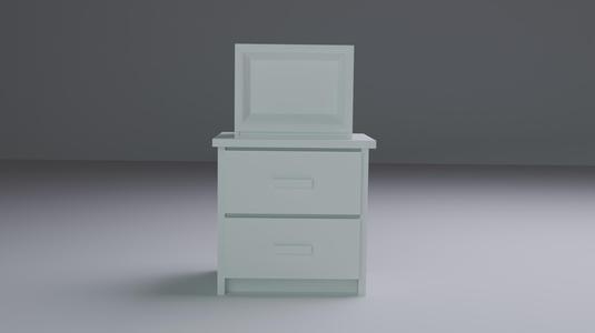 TV dollhouse model