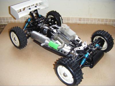 Mugen Super Sport vintage rim and tire for 1/8 buggy