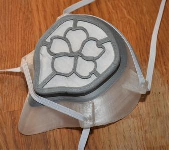 Breathing Mask, flower design, Covid-19, QuickLock FFP3