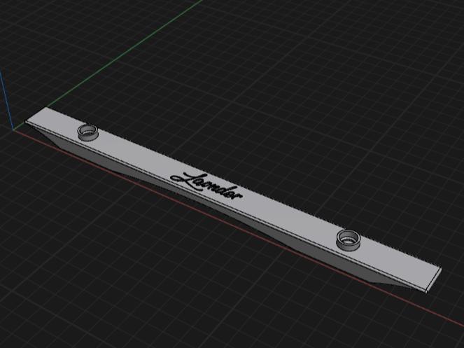 License plate bracket repair 