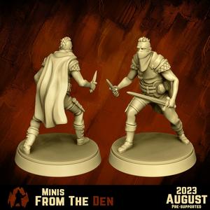 Bandit dual wield - DND MINIATURE [PRESUPPORTED]