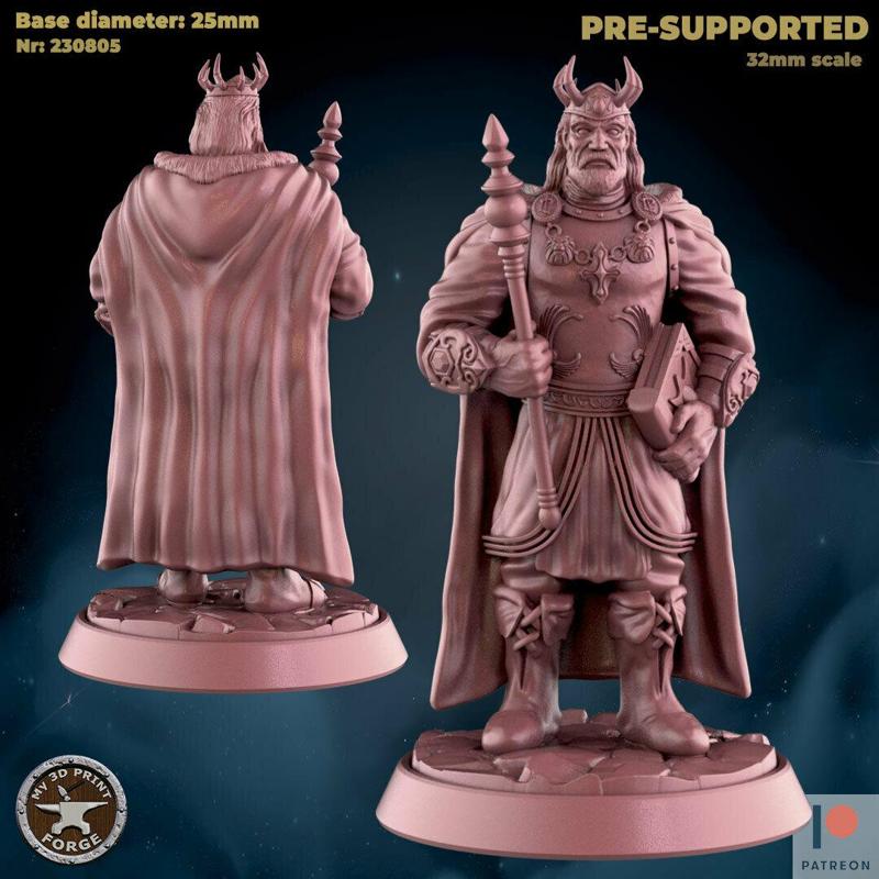 Human King Standing