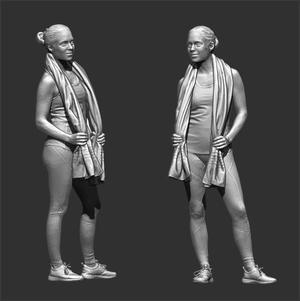PEOPLE WOMEN W30 FIGURE DIORAMA