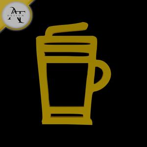 Simple Coffee Cup Symbol - 2D Art