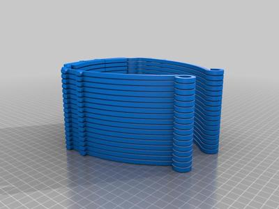 Visor slimmed by 6mm to fit Makerbot Method