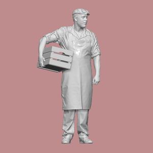 WORKER PEOPLE CHARACTER DIORAMA