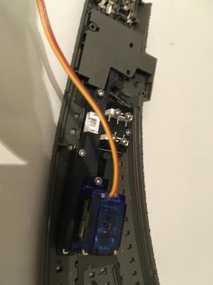Marklin C-rail switch servo mount