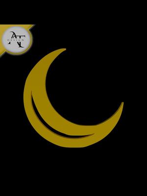 Simple Moon Symbol - 2D Art 
