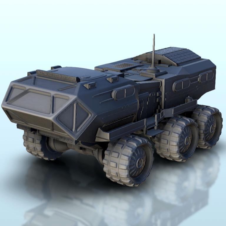 All-terrain SF vehicle on wheels 13 - Scifi Science fiction SF Warhordes Grimdark Confrontation