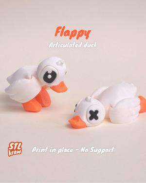 Cute articulated duck - Flappy no support print in place