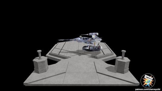 Star Wars Bo-Katan's Castle Landing Platform for 3.75" figures
