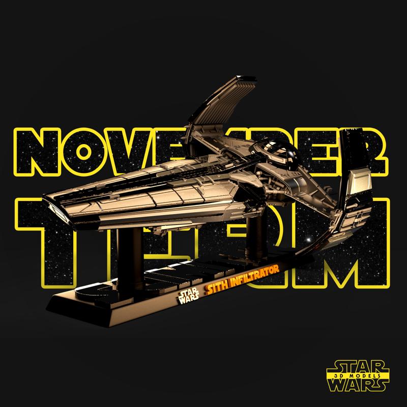 Scimitar - Star Wars 3D Models - Tested and Ready for 3D printing