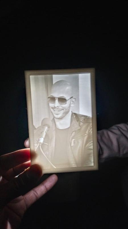 Andrew Tate Lithophane