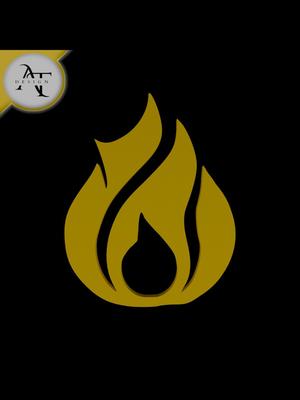 Simple Flame Symbol - 2D Art