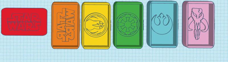 5 Star Wars soap molds