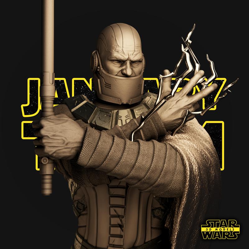 Darth Malak Bust - Star Wars 3D Models - Tested and Ready for 3D printing