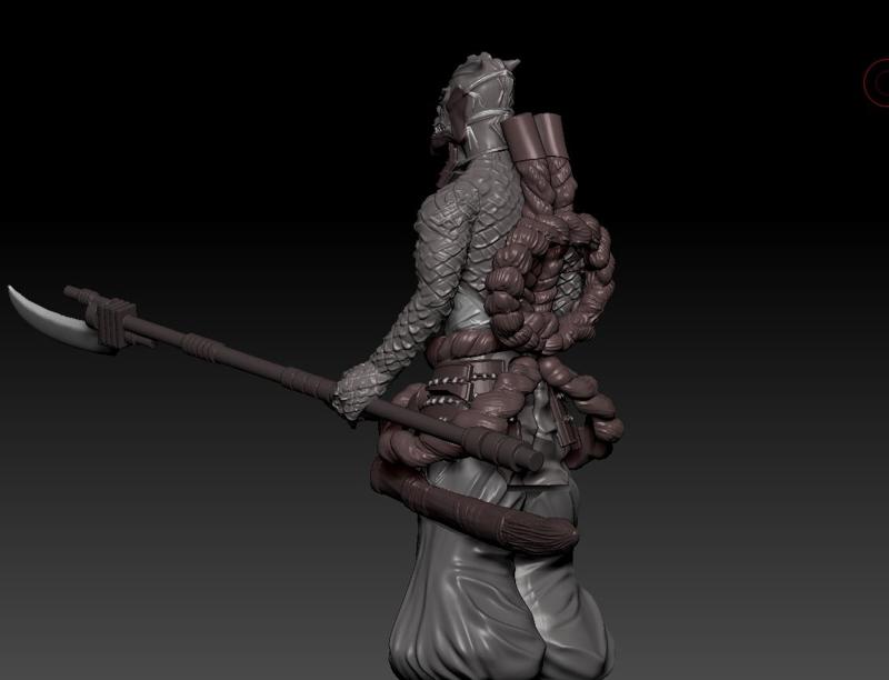 STAR WARS .STL VISIONS, Trandoshan Guard OBJ. VINTAGE STYLE ACTION FIGURE