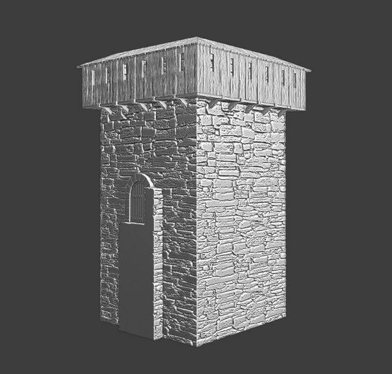 Medieval Wall Tower - With Hoarding
