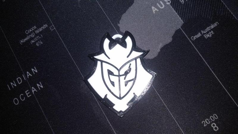 G2 Esports Keychain multicolor print