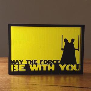 Star Wars Force Be With You Silhouette