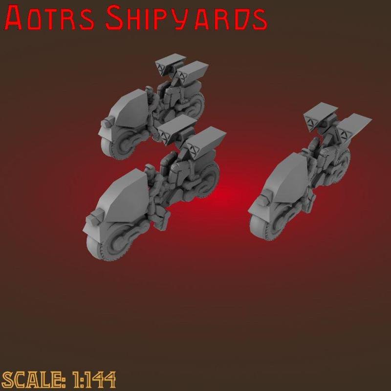 MG144-PH05A HU-948 Heavy Rocket Cycle (Strider)