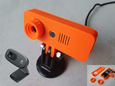 Logitech C270 Webcam Cover Replacement (with GoPro Mount)