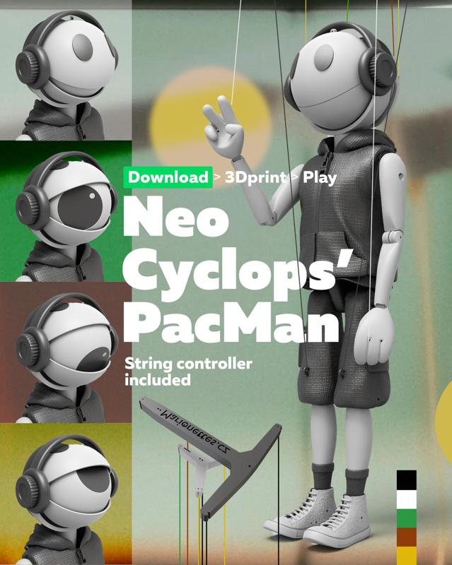 Neo Cyclops PacMan – Model for 3D printing