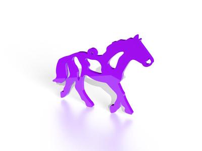 Horse shaped earrings