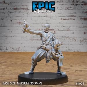 Shaolin Monk Magic ‧ DnD Miniature ‧ Tabletop Miniatures ‧ Gaming Monster ‧ 3D Model ‧ RPG ‧ DnDminis ‧ STL FILE