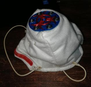 COVID-19  Biohazard-2 Respirator. Easy inhale. In and Out airflows separated.