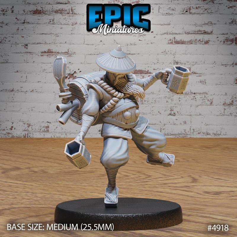 Drunk Master ‧ DnD Miniature ‧ Tabletop Miniatures ‧ Gaming Monster ‧ 3D Model ‧ RPG ‧ DnDminis ‧ STL FILE