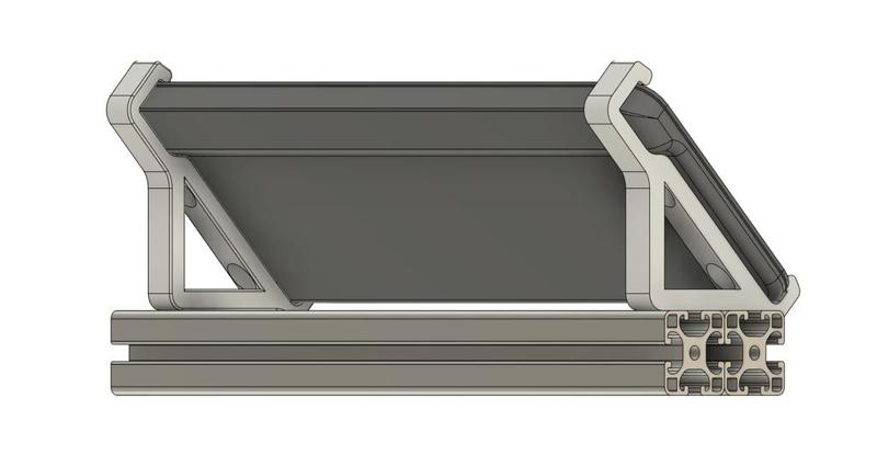 Holder K400+ for 4080 aluminium extrusion