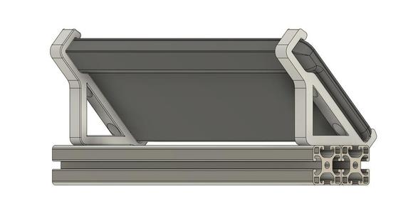 Holder K400+ for 4080 aluminium extrusion