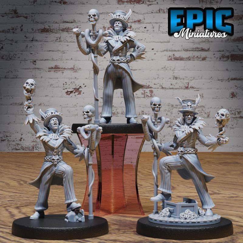 Soul Magician Set ‧ DnD Miniature ‧ Tabletop Miniatures ‧ Gaming Monster ‧ 3D Model ‧ RPG ‧ DnDminis ‧ STL FILE