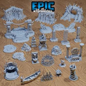 Devil & Hell Scatter Items ‧ DnD Miniature ‧ Tabletop Miniatures ‧ Gaming Monster ‧ 3D Model ‧ RPG ‧ DnDminis ‧ STL FILE