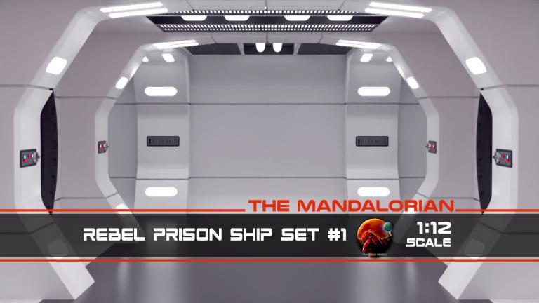 The Mandalorian - Rebel Prison Ship Set 1 - Side Hallway 1:12 scale