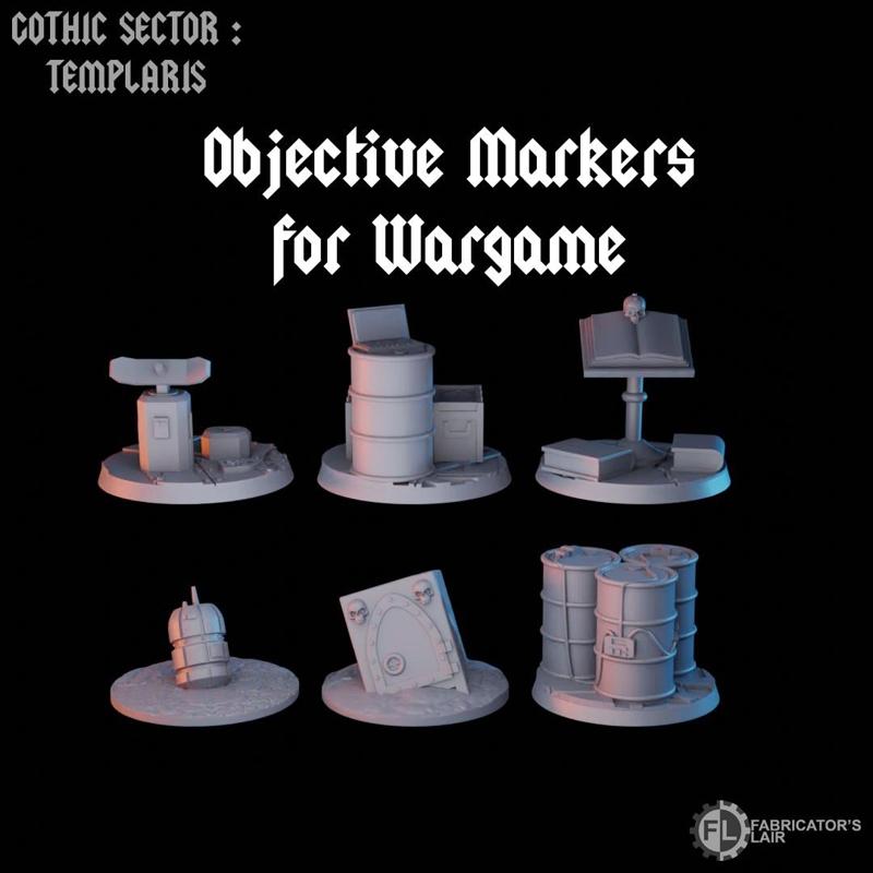Gothic Sector : Templaris - Objective Markers for Wargame