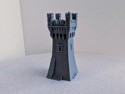 Medieval Guard Tower miniature 051